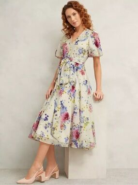 Hobbs Occasion Barrington Dress Women’s Size 8 Limited Edition Midi B27